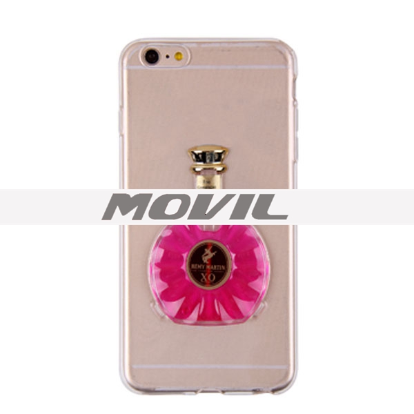 NP-2448 Funda de líquido 3D XO botella de TPU para Apple iPhone 6-4